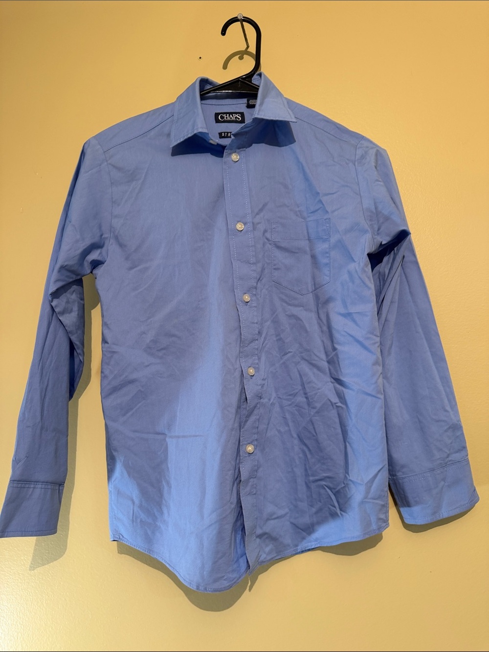 Chaps Light Blue Button-Down Dress Shirt - Boys